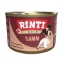 Märg koeratoit RINTI Gold Lamb 185 g — täiskasvanud koertele täisväärtuslik konservliha, 79% niiskust, 10% valku, 8% rasva
