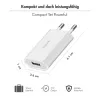 USB-A pistikuadapter, 5W, 5V/1A, 1xUSB-A valge