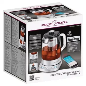 Proficook elektriline juhtmeta klaasist veekeetja PC-WKS 1167