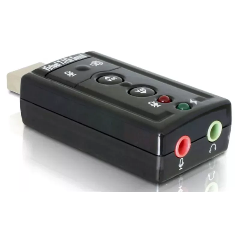 DeLOCK USB heliadapter 7.1 - helikaart - stereo - USB (61645)