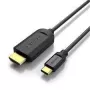 Kaabel HDMI USB-C 1,5M/CGUBG Vention