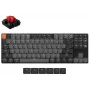 Klaviatuur Keychron K1 mehaaniline 80% QWERTY inglise, USB + Bluetooth, LED-taustvalgustus, hall