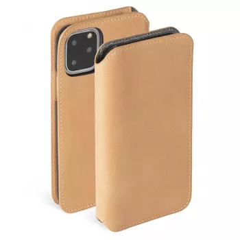 Telefonirahakott Krusell Sunne Apple iPhone 11 Pro Maxile — vintage nude, fooliokohver kaardipesadega