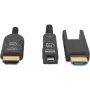 Manhattan HDMI - Micro HDMI plenum-klassi kaabel, 4K@60Hz (Premium High Speed), 70 m, aktiivne, eemaldatav HDMI-pistik (tüüp A), isane- isane, must, kullatud kontaktid, eluaegne garantii