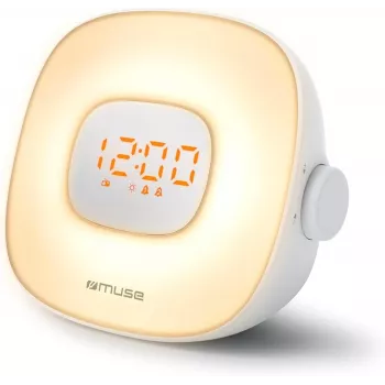 Isiklik raadio Muse ML-198 CR FM-tuuner automaatse skaneerimise ja LED-ekraaniga