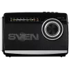 Kõlar SVEN SRP-155, must (3W, Bluetooth, FM/AM/Lühilaine, USB, microSD, taskulamp, aku)