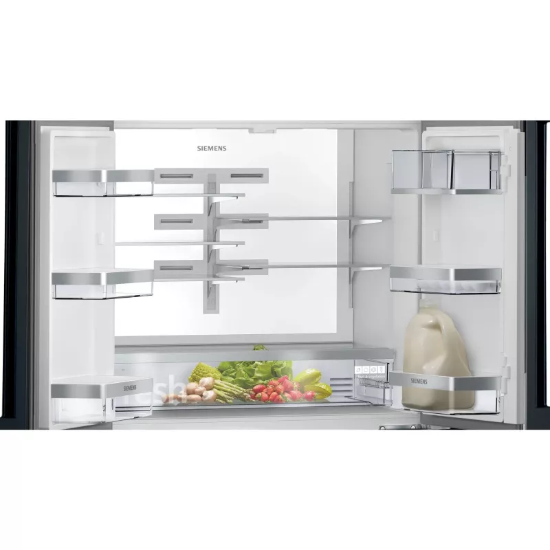 Siemens KF96RSBEA külmik-sügavkülmik, eraldiseisev, 572 L, must