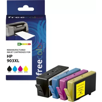 Cartridge Freecolor HP 903XL värviline BK/C/M/Y taastatud