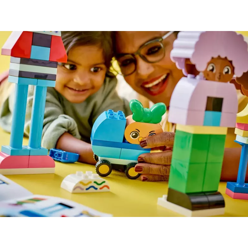 Ehitusmänguasi LEGO DUPLO 10423 ehitatavate inimeste komplekt, 71 tk, vanusele 3+, figuurid 260 mm kõrgusega