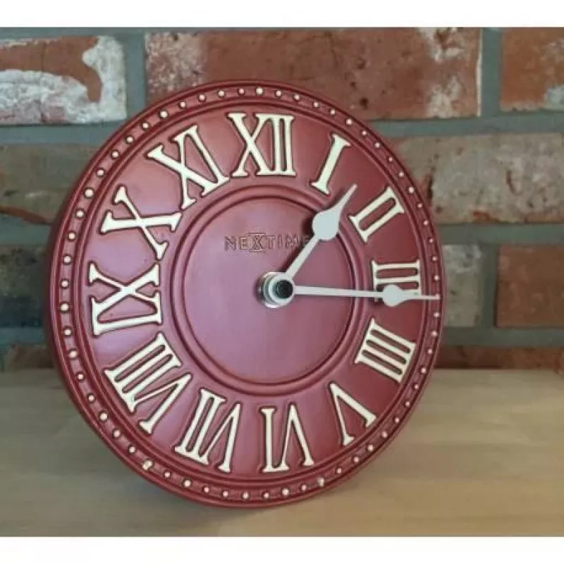 NeXtime kell 5187ro London Table, Ø16 cm, Seinale, Punane/Valge
