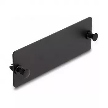 DeLOCK fiiberoptiline pimepaneel must 109mm metallist