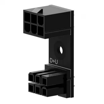 6‑Pin PCIe 180° Adapter D+U, Singularity SC-A-PCIE6-DU, parempoolne 6‑pin PCIe toiteadapter