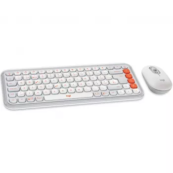 Logitech POP Icon Combo Bluetooth QWERTZ Swiss hiir ja klaviatuur oranž valge