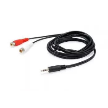 Equip 147093 helikaabel 250 m 2 x RCA 3,5 mm Must