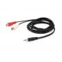 Equip 147093 helikaabel 250 m 2 x RCA 3,5 mm Must