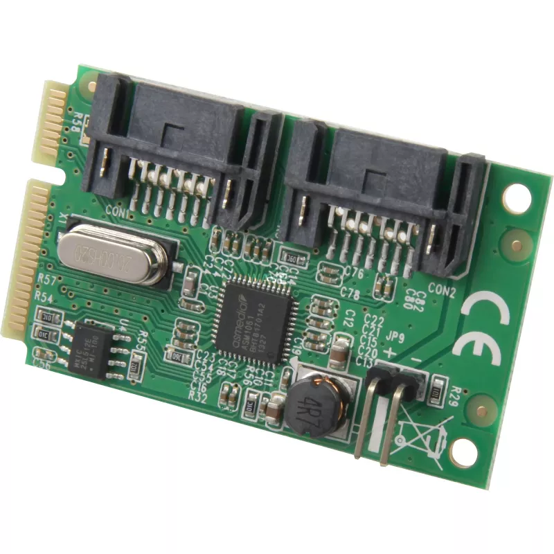 Delock Mini PCIe I/O PCIe täissuuruses 2 x SATA 6 Gb/s (95233)