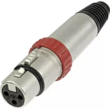 Neutrik XLR-pistikupesa, sirge, pooluste arv: 3, hõbedane, NC3FXS, 1 tk (NC3FXS)