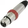 Neutrik XLR-pistikupesa, sirge, pooluste arv: 3, hõbedane, NC3FXS, 1 tk (NC3FXS)