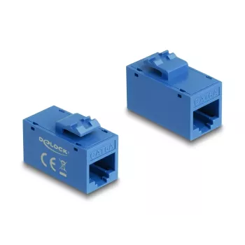 Keystone-moodul DELOCK 90642 — lame RJ-45 sisu, sinine, 16,2×30×20,5 mm