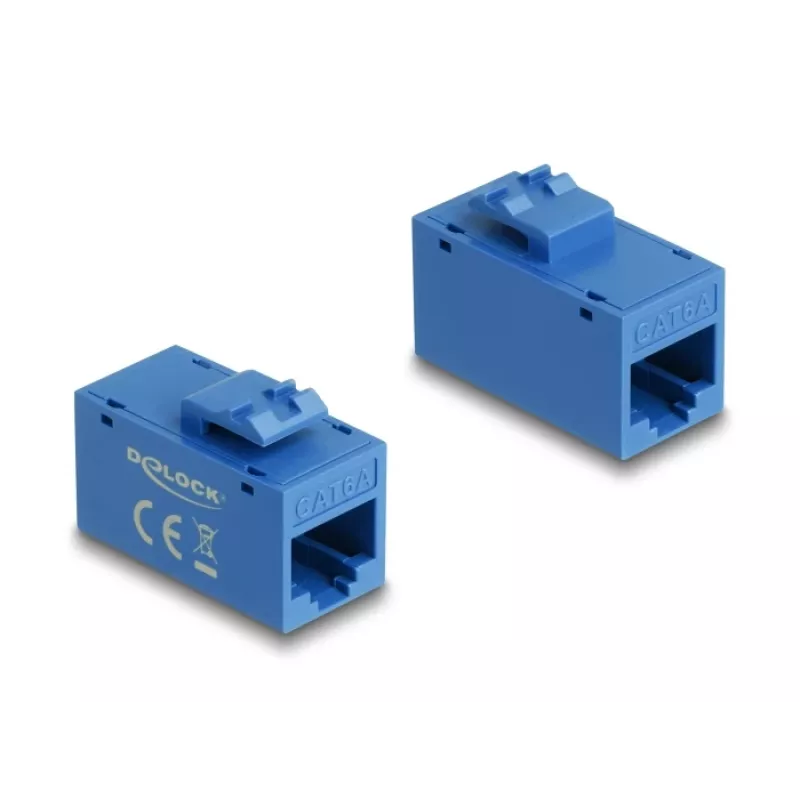 Keystone-moodul DELOCK 90642 — lame RJ-45 sisu, sinine, 16,2×30×20,5 mm