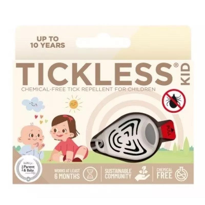 Ultraheli-puugitõrjevahend TICKLESS PRO-104BE lemmikloomadele – kantav, patareitoitel, veekindel, 1,5 m ulatus, beež