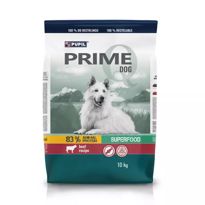 PUPIL Prime Rich in beef with vegetables - kuiv koeratoit - 10 kg