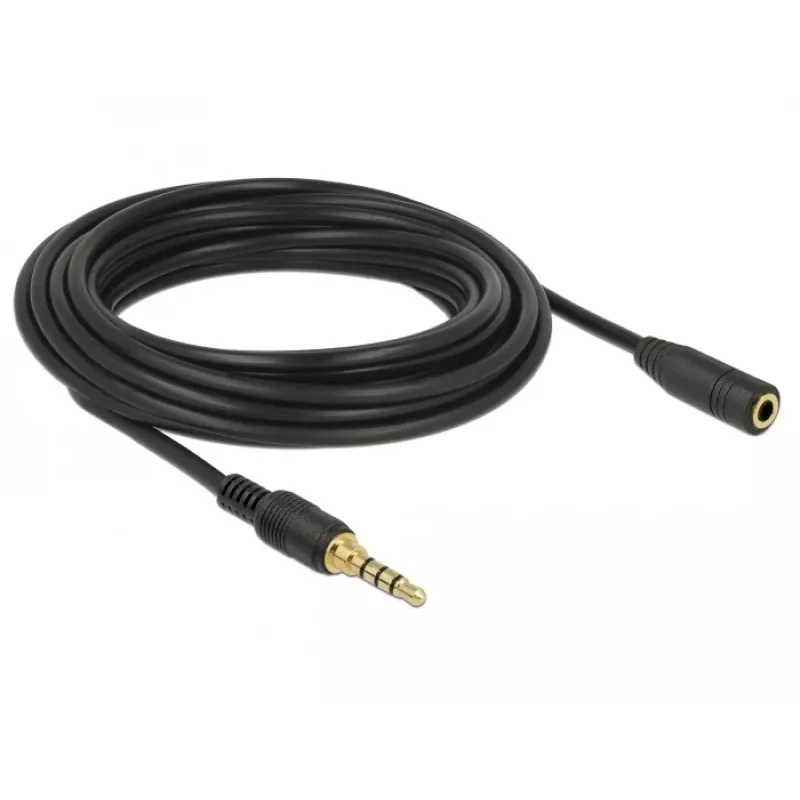 Audiojuhe 3,5 mm isane–emane DeLOCK 85635 5 m must
