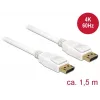 DisplayPort kaabel DeLOCK 85509 1,5 m Valge