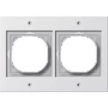 Seinaplaat Gira TX_44 Valge — termoplast, tavaline disain, 110×157×16,3 mm