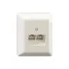 Rutenbeck universaalne ühendusplaat UAE8/8 8/8 LSA Aprw — modulaarne telefoni-/võrgueralduspaneel