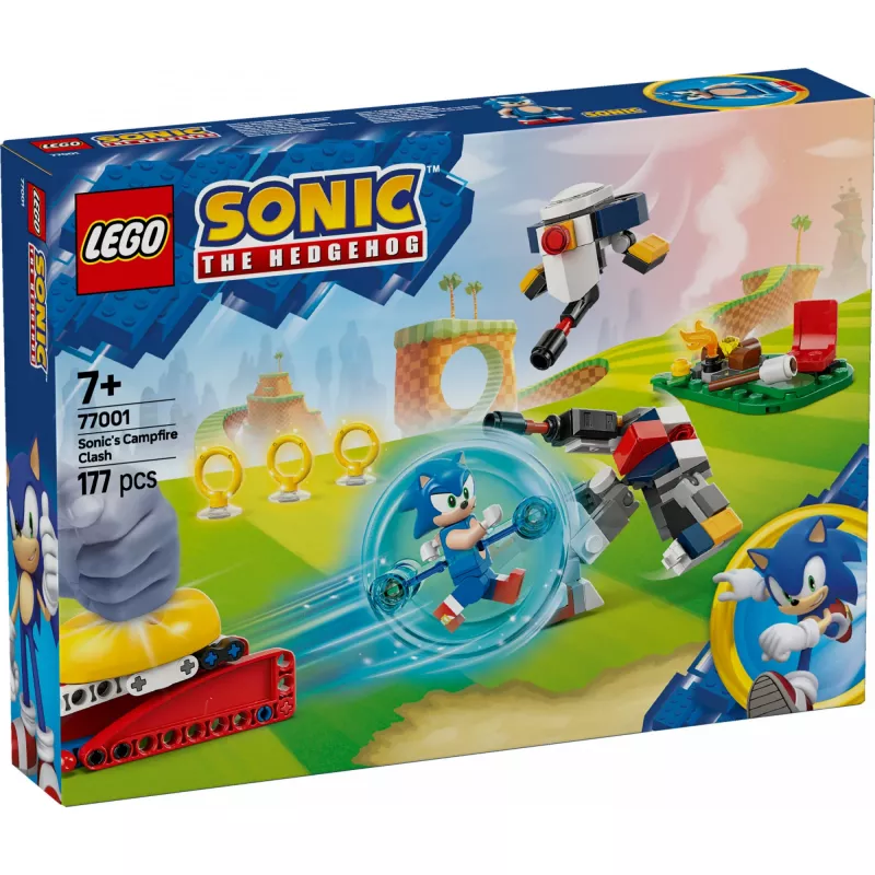 Konstruktor LEGO Sonic the Hedgehog 77001 Lõkketule vastasseisu mängukomplekt, 177 osa, 1 minifiguur, vanusele 7+