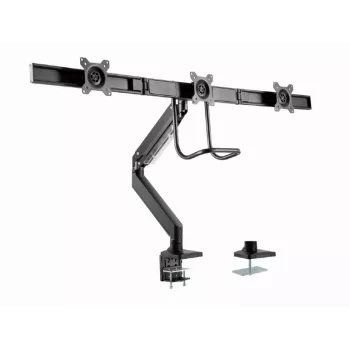 Lauamonitori kinnitus GEMBIRD MA-DA3-03, 3 haru, gaasvedru, VESA 75–100x100, toetab 3 ekraani kuni 27 tolli, max 18 kg, must