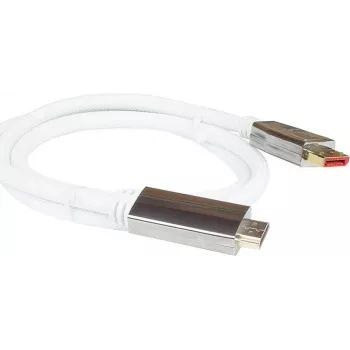 PYTHON PYT M0221 - DP 1.4 - HDMI 2.0, A-pistik, nailon, 4K@60Hz, 1 m, valge - digitaalne/andmeedastus - digitaalne/kuvar/video