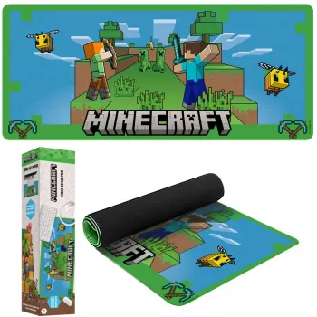 Hiirematt Kids Euroswan 80x30 cm Minecraft — suur lauamatt hiirele ja klaviatuurile