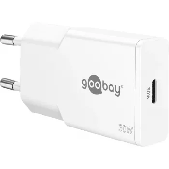 USB-C PD GaN kiirlaadija õhuke (30 W) (valge)