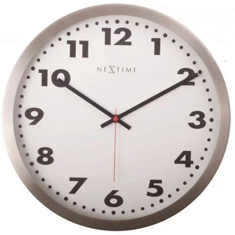 NeXtime kell 2519 araabia numbritega, Ø25 cm, sein, valge