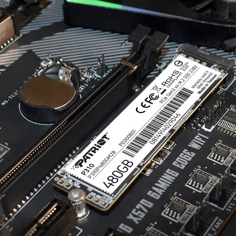 SSD-ketas Patriot Memory 480 GB M.2 PCI Express 3.0 NVMe P310