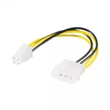 Wentronic Goobay Sisemine PC-toitekaabel, 0,16 m - 5,25-pistik > P4-pistik (51362)
