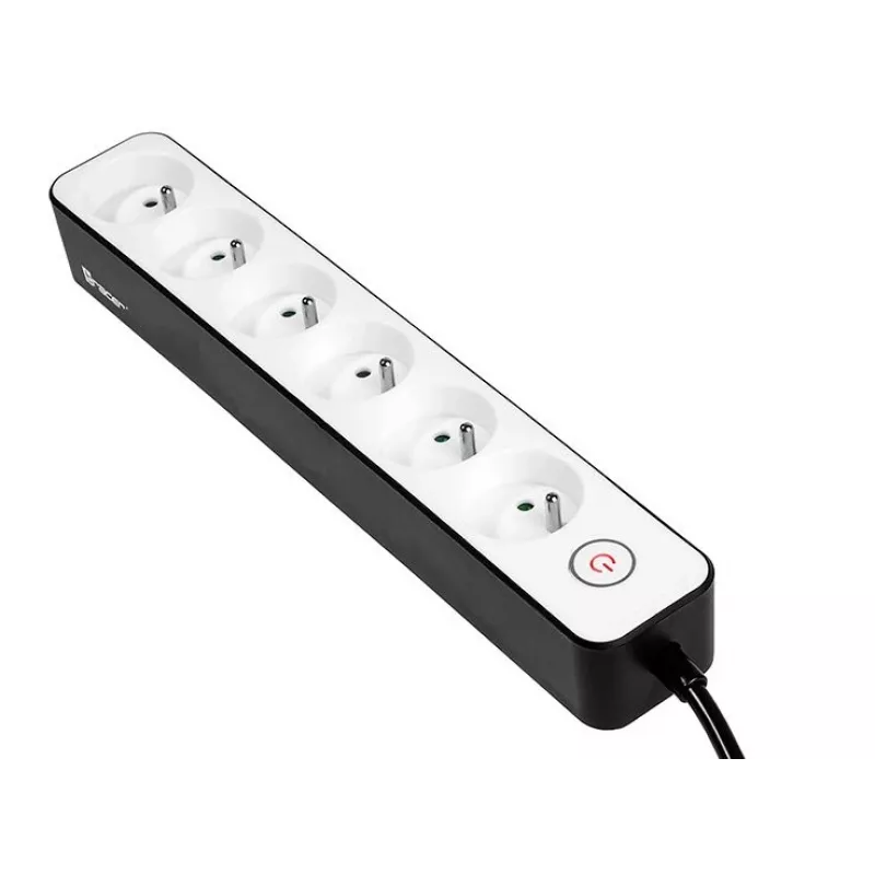 TRACER toiteplokk Zebra 1,5 m 6 pistikupesa