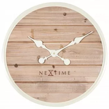 NeXtime kell 3134wi Plank, Ø50 cm, sein, valge
