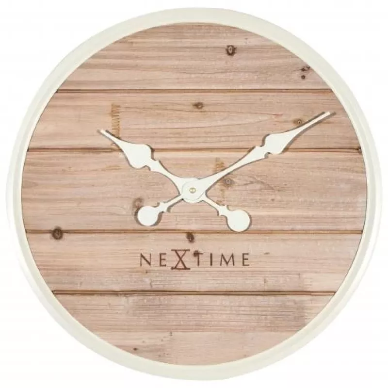 NeXtime kell 3134wi Plank, Ø50 cm, sein, valge