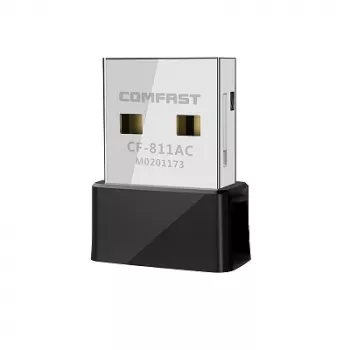 USB Wi‑Fi adapter Comfast CF-811AC — kaheribaline 2,4 GHz/5 GHz, kuni 650 Mbps