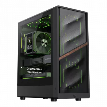 Gamemax korpus | AERIS 330 MB | Must | Mini Tower | Toiteplokk pole kaasas