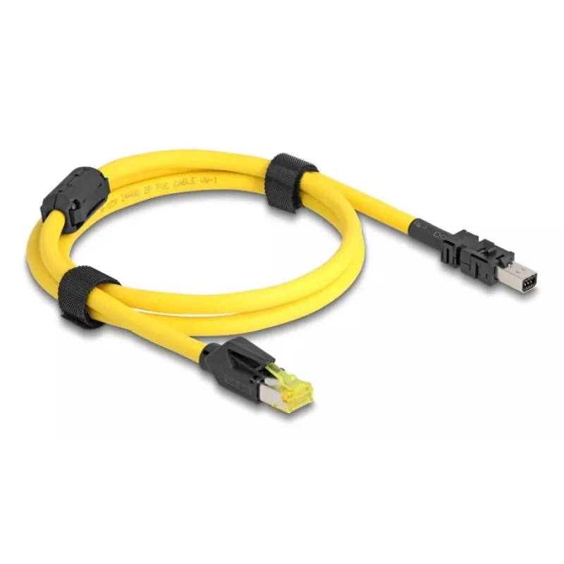 Võrgukaabel DeLOCK 81250 Must Kollane 1m Cat6