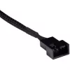 RGB jaoturkaabel Alphacool 18681 plastist must 600 mm