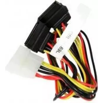 Super Micro Supermicro - toiteplokk - sisemine toiteplokk, 4-kontaktiline (M) SATA-toite (W) külge - 30 cm (CBL-0289L)