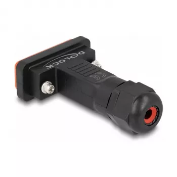 DeLOCK D-Sub HD 26 kontaktiga isane pistik korpusega IP67 veekindel