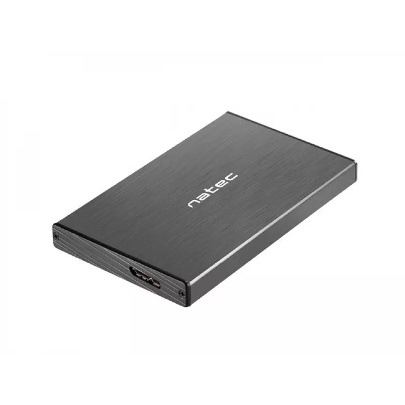 NATEC RHINO GO korpus USB 3.0 2,5-tollisele SATA HDD/SSD-le, must alumiinium