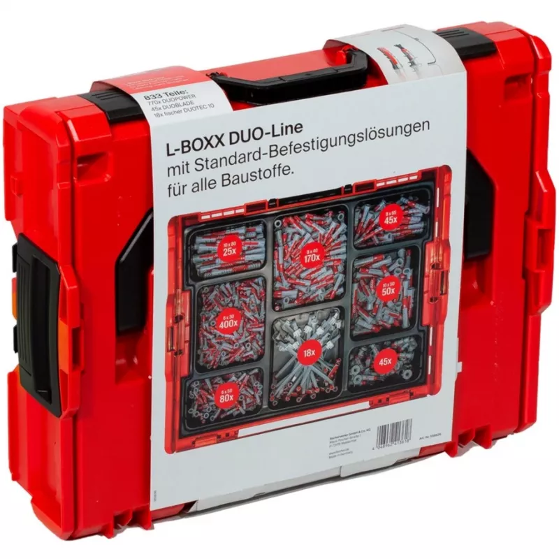 Tüüblikomplekt Fischer L-BOXX 833 tk
