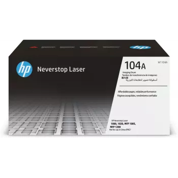 Trummelüksus HP 104A W1104A 12000 lehekülge Must